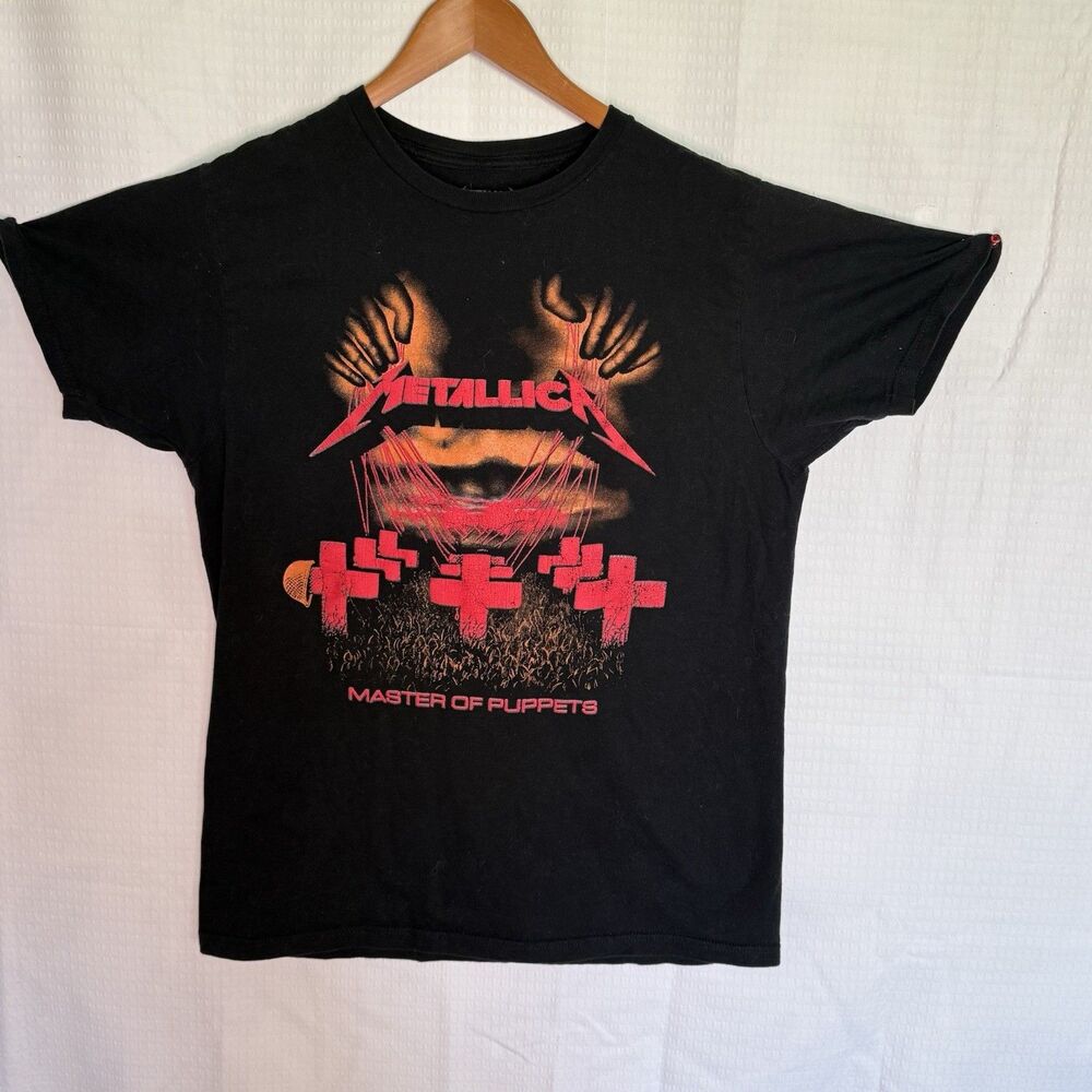 Metallica Master of The Puppets Graphic Tee Adult Size L LARGE Black S/S top